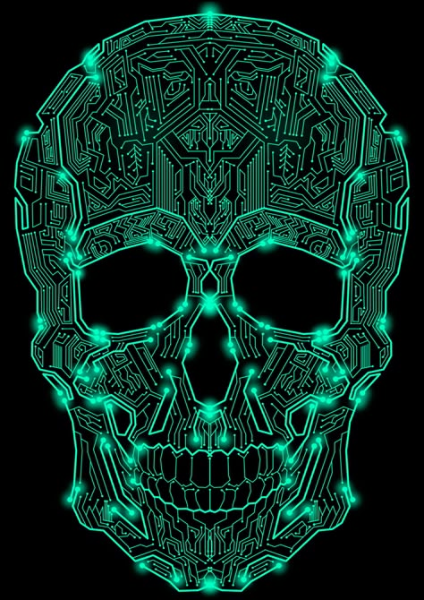 Circuit Skull Circuitry Art, Learning Coding, Skull Images, Coding Classes For Kids, First Kid, Learn Coding, Coding Class, Tech Art, Arte Cyberpunk