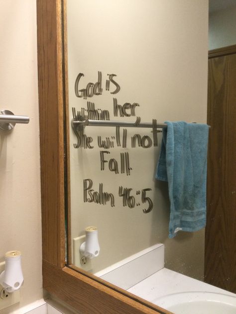 Good Bible Verses To Put On Your Mirror, Bible Verse For Mirror, Christian Mirror Quotes, Bible Verse Mirror, Mirror Bible Verse, Truth Mirrors Christian, Mirror Writing Ideas, Prayer Mirror, Truth Mirror