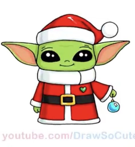 Cute Christmas Drawing Ideas Disney, Christmas Yoda Drawing, Christmas Cartoon Drawings Easy, Cute Christmas Sketches Easy, Raindeer Drawing Cartoon, Cute Christmas Drawing Ideas Easy, Cristmass Draw, Baby Yoda Navidad, Disney Christmas Drawing