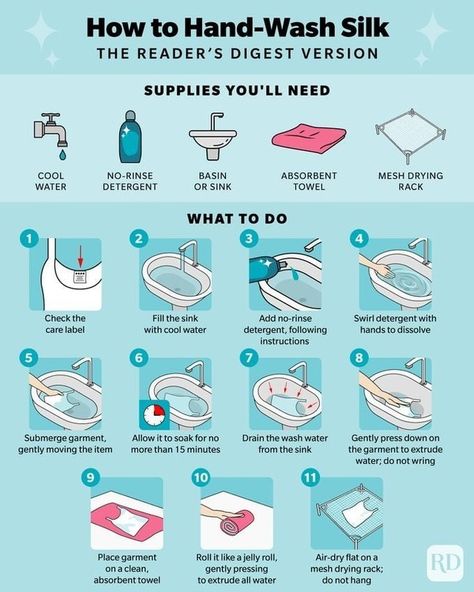 Washing silk is a delicate process, but it can be done! 🫧 Click the 🔗 in our bio to clean silk the right way. #silkcare #laundrytips #fabriccare #laundry #handwashingclothes How To Do Laundry Correctly Chart, Clothes Washing Hacks, Hand Wash Clothes, House Chores List, Laundry Help, Handwashing Clothes, Life Hacks Cleaning, How To Wash Silk, Daily Crafts