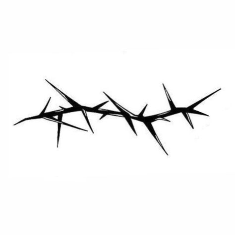 Cool Edgy Tattoos, Wires Tattoo, Tattoo Wire Barbed, Barbed Wire Flash Tattoo, Thorns Tattoo Design, Thorn Tattoo Design, Spine Tattoos Barbed Wire, Wire Tattoo, Thorns Tattoo