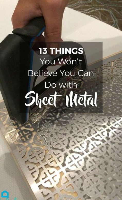 13 Creative Ideas That Will Change The Way You See Sheet Metal (affiliate) Sheet Metal Crafts, Crafts For Teens To Make, Metal Working Projects, Diy Metal, Metal Projects, Upcycled Crafts, Décor Diy, Dollar Store Crafts, Redo Furniture