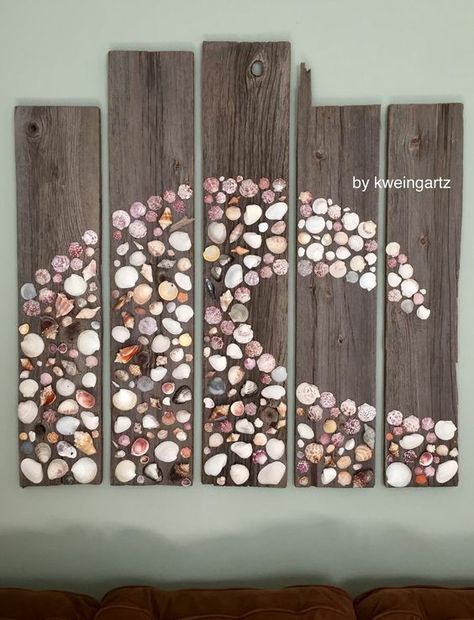 Sea shell wave Deco Marine, Art Coquillage, Seashell Wall Art, Seashell Projects, Deco Nature, Shell Crafts Diy, Outdoor Wall Art, Seashell Art, Outdoor Wall Decor