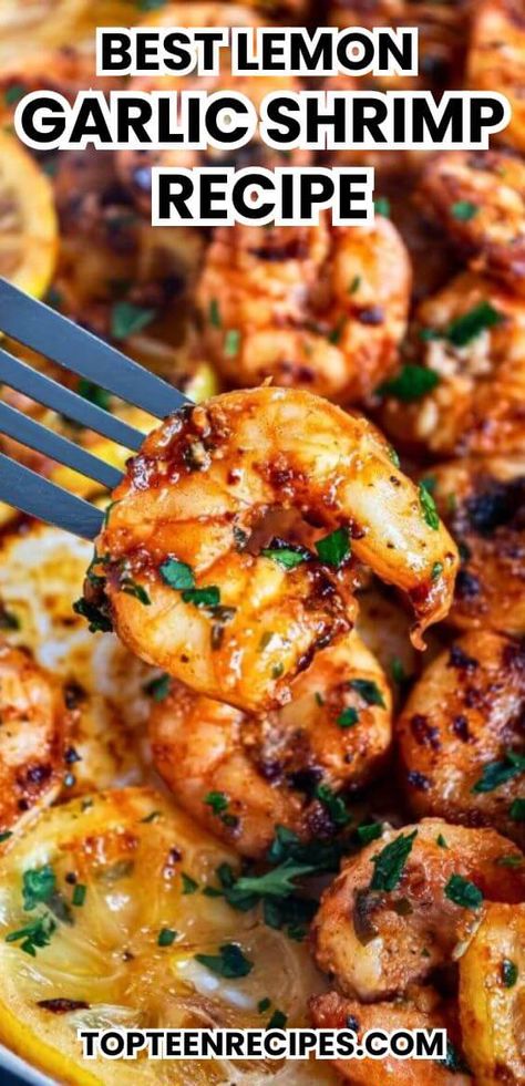 Best Lemon Garlic Shrimp Recipe - Top Recipes Shrimp With Pasta, Shrimp Burritos, Salmon Marinade Recipes, Chinese Shrimp Recipes, Italian Shrimp Recipes, Shrimp Pasta Recipes Easy, Cooked Shrimp Recipes, Homemade Spaghetti Sauce Recipe, Grilled Seafood Recipes