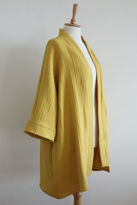 This Womens Robes item by CottonMood has 148 favorites from Etsy shoppers. Ships from Turkey. Listed on Oct 1, 2023 Yellow Kimono Outfit, Woman Kimono, Stylish Kimono, Yellow Kimono, Yellow Clothing, Muslin Dress, Kimono Outfit, Mode Kimono, Dressy Casual Outfits