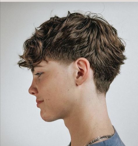 Boys Messy Haircut, Messy Flow Hairstyle Men, Textured Fringe Haircut Men, Fade With Long Hair On Top, Middle School Boy Haircut, Haircuts For Teen Boys, Blowout Taper Fade, Boys Haircuts Curly Hair, Boys Curly Haircuts