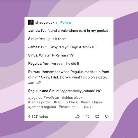 Wolfstar Tumblr Posts, Jegulus Oneshots, Jegulus Incorrect Quotes, Jegulus Tweets, Marauders Incorrect Quotes, Harry Potter Writing, Marauders Jegulus, Harry Potter Sirius, Orion Black