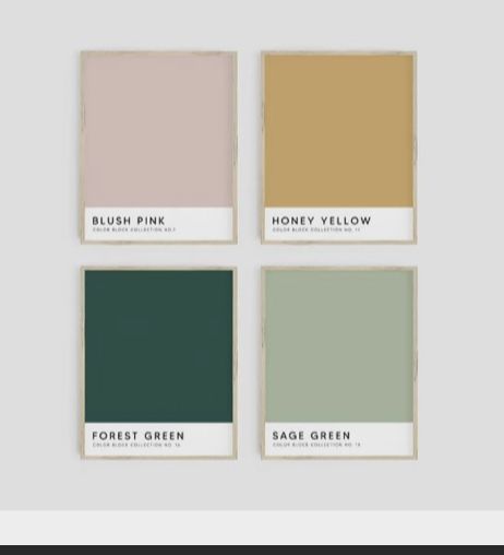 Sage Color Palette, Sage Green Decor, Color Block Art, Sage Bedroom, Wall Art Sage Green, Blush Bedroom, Murs Roses, Sage Green Bedroom, Bedroom Colour Palette