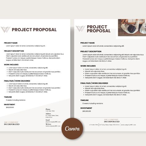 Get TWO OPTIONS of One pager project proposal templates perfect to customise to your brand. These Project Proposal Canva Templates has all you need for client on boarding or a business project proposal as business coach, small businesses, virtual assistant,  creatives, digital coach, social media manager and and more. One Pager Project, Free Social Media Templates, Marketing Proposal, Realtor Social Media, One Pager, Design Proposal, Project Proposal Template, Business Proposal Template, Media Kit Template