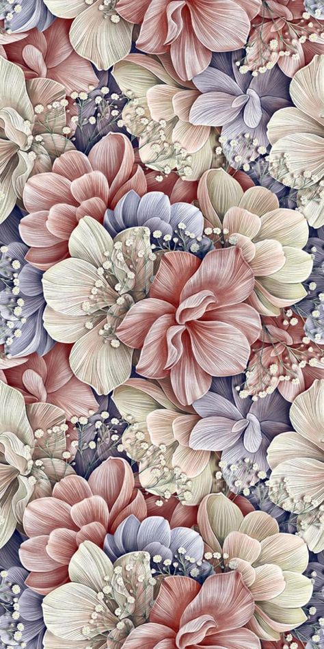 Vintage Floral Backgrounds, Flower Background Iphone, Textile Prints Design, Rugs Modern, Flower Background Wallpaper, Cute Kawaii Drawings, Pink Wallpaper Iphone, Digital Flowers, Flower Art Painting