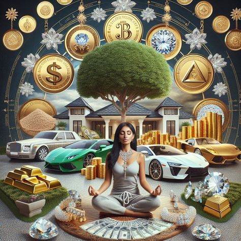 Money Gold Rich, Affirmation Money Wealth, Elegant Affirmations, Gold Vision Board, Money Aesthetic Wallpaper, Money Symbols, Symbols Of Wealth, Wealth Aesthetic, Abundance Of Money