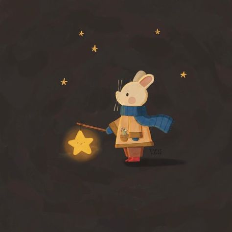 Good Night Illustration, Lantern Walk, Lantern Illustration, Star Lantern, Lantern Art, Drawing Stars, Night Illustration, Star Lanterns, Illustration Ideas