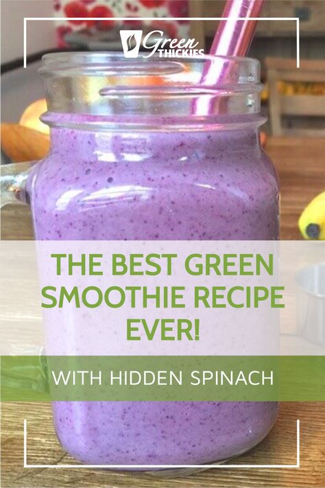 How To Hide Spinach In Food, Hiding Spinach In Food, Green Thickies Recipes, Healthy Meal Replacement Shakes, Green Thickies, Smoothie Protein, Spinach Smoothie Recipes, Smoothie Guide, Green Smoothie Diet