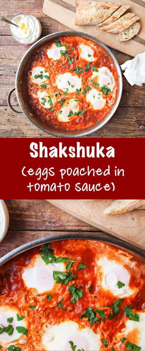 Breakfast Recipes Eggs, Eggs Tomato Sauce, Pinterest Breakfast, Eggs Poached, Recipes Eggs, Tomato Breakfast, Heavenly Recipes, Spicy Eggs, Overnight Breakfast