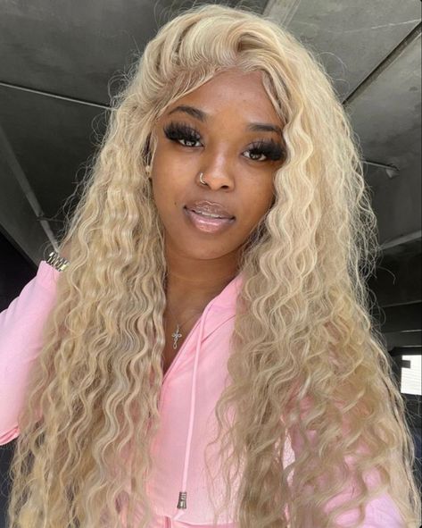 613 Blonde Deep Wave Wig, Blonde Curly Hair Black Women Wig, Curly Blonde Lace Front Wig, Ash Blonde Curly Wig, Ash Blonde Deep Wave Wig, Curly Blonde Wig Black Women, Blonde Sew In, Blonde Deep Wave Wig, Blonde Wigs For Black Women