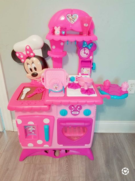 Minnie Mouse Kitchen Playset, Minnie Mouse Playhouse, Minnie Mouse Room Decor, Minnie Mouse Kitchen, Milkshake Machine, Kitchen Playset, Minnie Mouse Toys, Disney Princess Toys, Mermaid Toys