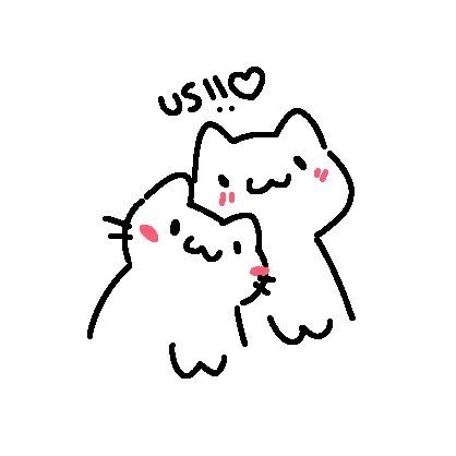 kitty meme, wholesome, couples, love, wholesome meme, cat meme, drawing, sketch Christmas Stolas Pfp, Cats Holding Hands Drawing, Cute Small Love Drawings, Cute Doodles Aesthetic Love, Couple Simple Drawing, I Love You Cat, Me And You, Cute Cat Drawing Doodles, Cute Little Drawings Doodles Love