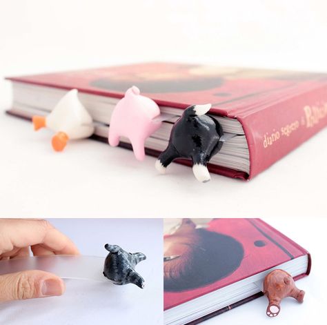 A book lovers dream 10 cool  creative bookmarks Cool Bookmarks, Creative Bookmarks, Cute Polymer Clay, ดินปั้น Polymer Clay, Diy Clay Crafts, Clay Charms, Diy Clay, Polymer Clay Crafts, Clay Projects