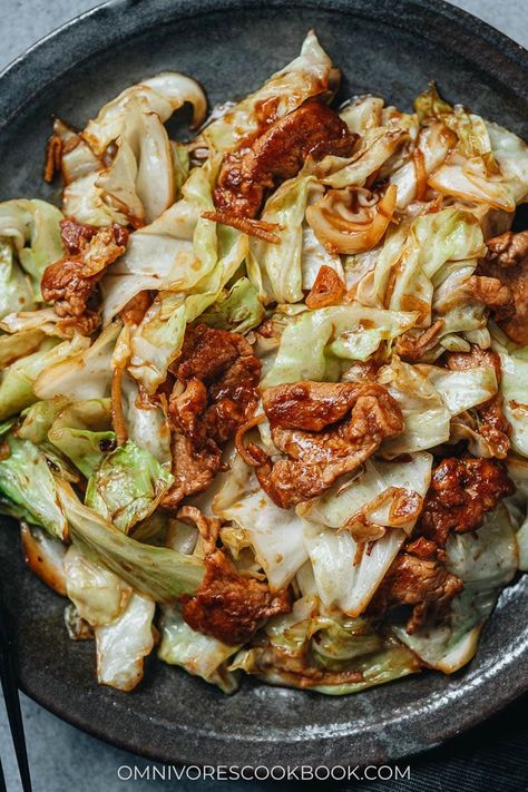 Pork And Napa Cabbage Stir Fry, Pork Cabbage Recipes, Pork Belly Stir Fry Recipes, Pork And Cabbage Recipes, Pork Loin Stir Fry, Stir Fry Pork Recipe, Pork And Cabbage Stir Fry, Napa Cabbage Stir Fry, Sitaw Recipe