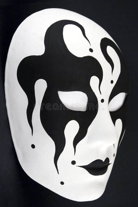 The mask. Black and white harlequin mask , #Affiliate, #Black, #mask, #harlequin, #white #ad Harlequin Mask, Paper Mache Mask, Venetian Masquerade Masks, Venetian Carnival Masks, Ceramic Mask, Mask White, Mask Painting, Eye Makeup Pictures, Venetian Masks