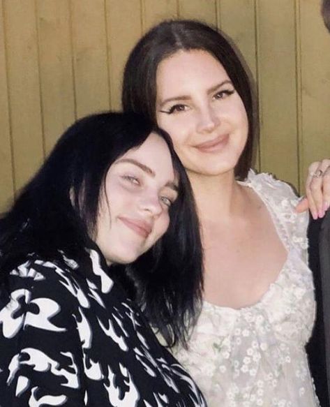 Billie Eilish And Lana Del Rey, Billie And Lana, Lana Del Rey Albums, Billie Eilish Outfits, Lana Del Rey Lyrics, Lana Del Rey Love, Mother Goddess, Billie Eillish, My Kind Of Woman