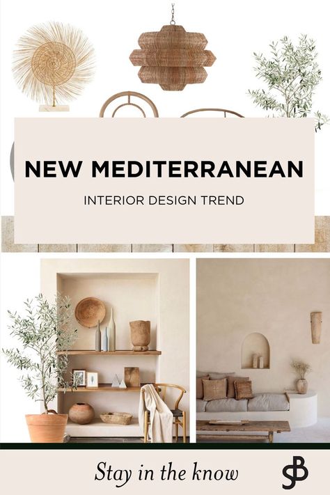 Modern Mediterranean Interior Trend Mediteran Interior Design, Living Room Modern Mediterranean, Mediterranean Decor Style, Modern Mediterranean Lounge Room, Mediterrean Homes Interiors Coastal, Minimal Italian Interior, Modern Mediterranean Style Homes, Modern Rustic Mediterranean, Natural Mediterranean Interior