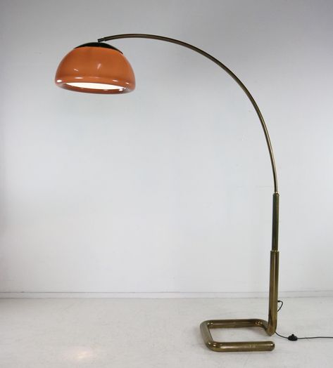 Mid Century Lamps Floor, Floor Arch Lamp, Floor Lamp Mid Century Modern, Midcentury Floor Lamps, Mcm Floor Lamp, Arc Lamp Living Room, Floor Arc Lamp, Midcentury Contemporary, Midcentury Lamps