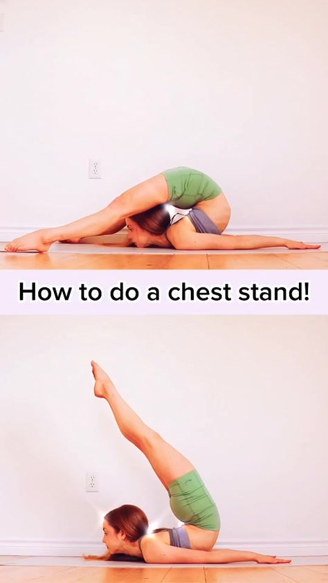 Chest Stand Stretches, How To Do A Chest Stand For Beginners, How To Chest Stand, Chest Stand Tutorial, Contortionist Stretches, How To Do A Chest Stand, Contortion Stretches, Contortion Poses, Contortion Training