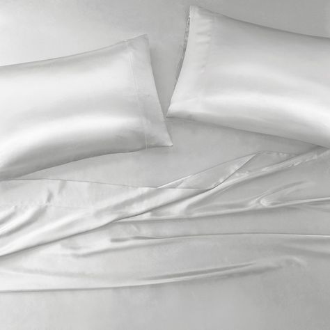 Satin Luxury 6 PC Sheet Set - Madison Park Essentials | Olliix Luxury Bed Sheets, Daybed Covers, Satin Sheets, Luxury Bed, Luxury Sheets, Satin Pillowcase, Sheet Sets Full, Madison Park, King Sheet Sets