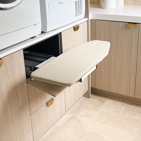 Laundry Floor Cabinets | Architectural Designer Products | ADP Ironing Board Cabinet, Ironing Board Storage, Flat Cabinets, Laundry Floor, Duplex Plans, Architectural Designer, Laundry Cabinets, Laundry Design, Contemporary Villa