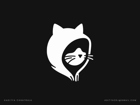 Hacker Cat - Logo Design by Aditya Chhatrala Vitoria, Cat Logo Ideas, Cute Cat Logo, Logo Gato, Logo Chat, Hacker Logo, Cats Logo, On Logo Design, Cat Logos