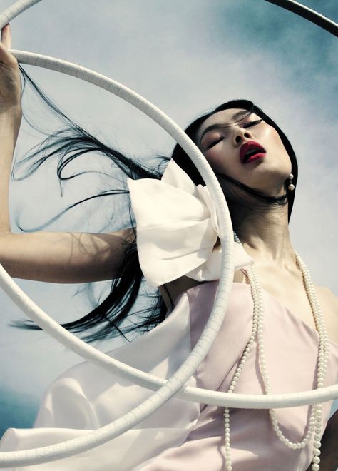 Dinara Chetyrova by Jamie Nelson for <i>Elle Vietnam</i> July 2011 Jamie Nelson, Night Circus, Robert Mapplethorpe, Alfred Stieglitz, High Fashion Photography, Hula Hoop, Fashion Images, Photoshoot Inspiration, Beauty Photography