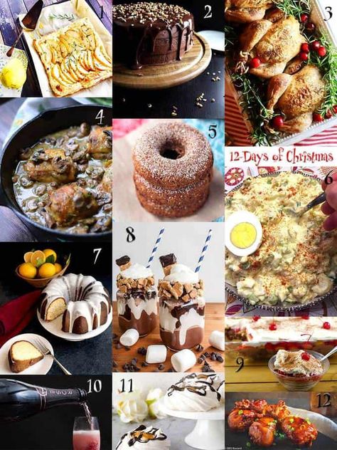 The Twelve Days of Christmas Themed Recipes each borrow from some aspect of the specific day, with a bit of poetic license for some! via @c2king Christmas Potluck, Themed Recipes, Christmas Dinner Ideas, 12 Days Of Xmas, Christmas Dinner Menu, Christmas Recipes Easy, Themed Food, Christmas Food Gifts, Christmas Dinner Party