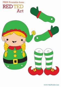 Duendes navideños Elf Crafts, Elf Christmas Decorations, Preschool Christmas Crafts, Paper Puppets, Christmas Arts And Crafts, Christmas School, Preschool Christmas, Christmas Crafts For Kids, Christmas Activities