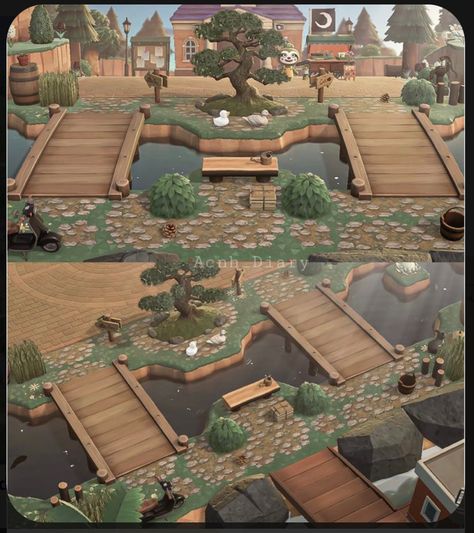 Cottagecore Animal Crossing, Plaza Design, Acnh Cottagecore, Animal Crossing Memes, Animal Crossing Guide, Animal Crossing Wild World, Deco Nature, Animal Crossing Villagers, Entrance Design