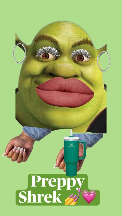 Preppy Shrek 💅💋💓 #shrek #preppyshrek Preppy Aesthetic, Shrek, Period