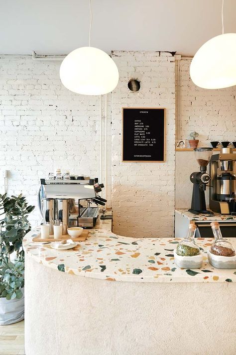 In Hamilton, Ontario, a culture-forward mixed-use space is opening up the art and design world for the price of a coffee... Kaffe Station, Café Design, Bar In Casa, Coffee Shop Interior Design, Cafe Shop Design, Small Cafe, Coffee Shops Interior, Modern Restaurant, Coffee Shop Design