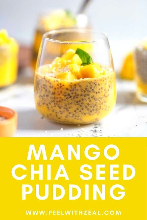 A healthy breakfast recipe that is gluten free and dairy free, and ideal for meal prep. Mango chia seed pudding has tropical flavors and can be made in advance. Perfect for meal prep! Caribbean Spices, Mango Chia Seed Pudding, Easy Fast Dinner Recipes, Mango Chia Pudding, Chia Pudding Recipe, Chia Seed Recipes Pudding, Mango Pudding, Prep Breakfast, Gluten Free Sides Dishes