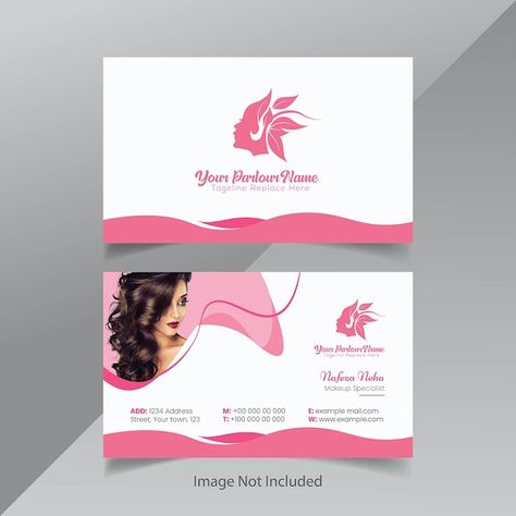 Business card for spa salon | Premium Vector #Freepik #vector #beauty-spa #spa-template #beauty-center #spa-salon Spa Business Cards, Natural Hair Wedding, Visiting Card Templates, Beauty Salon Business Cards, Beauty Business Cards, Logo Design Set, Salon Business Cards, Beauty Parlour, Visiting Card Design