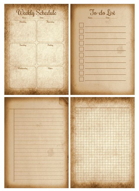 Vintage School Supply Ephemera Template Vintage Planner Ideas, Scrapbook For School, Journal Images, Free Journaling Printables, Vintage Card Ideas, Free Ephemera, Journal Paper Printable, Printable Ephemera, Vintage Journal Ideas Free Printables