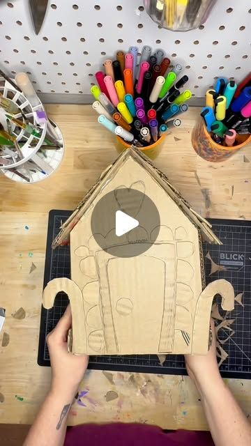 Keisha L. Casiano on Instagram: "Welcome back to Part Two of our gingerbread house sculpture series! In this video, we’re using cardboard to build the house, add details like doors and windows, and, of course, create fun and festive “candy” accents.

I won’t dive too much into explaining each step—you can keep it simple or go all out with your cardboard details! A helpful tip: check out @google or @pinterest for gingerbread house illustrations to spark your creativity.

Make sure to stay tuned because in the next video, I’ll be answering the most anticipated question: How did I make the icing? You don’t want to miss it!

#Arteducation #artteacher #elementaryartteacher  #education  #teachersofinstagram #weareteachers" Cardboard Buildings, Cardboard Gingerbread, Cardboard Gingerbread House, House Sculpture, House Illustrations, Cardboard House, House Illustration, Next Video, Doors And Windows