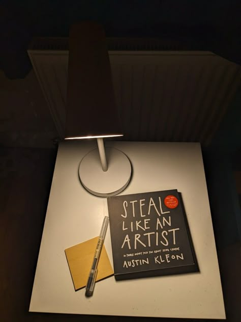 Books, steal like an artist, book vibes, art books, aesthetic books The Artist's Way Book, Book About Art, The Artist Way Book, Steal Like An Artist Book, Art Books Aesthetic, Best Art Books, Steal Like An Artist, The Artist's Way, Book Vibes