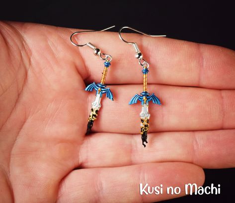 Zelda Botw Jewelry, Legend Of Zelda Earrings, Zelda Items, Zelda Earrings, Zelda Merch, Zelda Jewelry, Nintendo Jewelry, Best Earrings For Men, Zelda Gifts