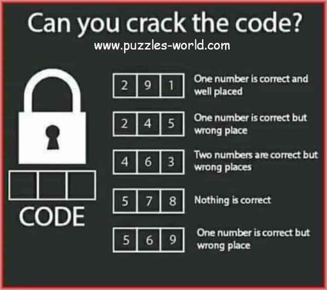 Can you crack the code logic puzzle Escape Room Puzzles, Logic Puzzle, Zen Zone, Number Code, Logic Puzzles, Amazing Race, Birthday Games, Jokes Funny, English Class