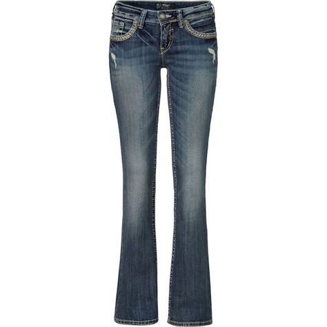 SILVER JEANS Jeans Bootcut ($165) ❤ liked on Polyvore featuring jeans, pants, bottoms, hellblau, destroyed jeans, torn jeans, 5 pocket jeans, boot-cut jeans and blue jeans Distressing Jeans, Digital Wardrobe, Destructed Jeans, Jeans Destroyed, Torn Jeans, Jeans Ripped, Fame Dr, Destroyed Jeans, Outfit Making