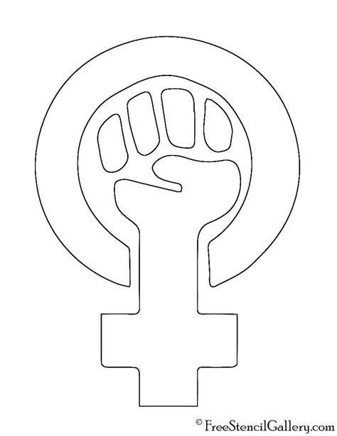 Feminism Embroidery, Feminism Symbol, Feminist Symbol, Free Stencils Printables, Feminist Design, Tattoos To Cover Scars, Tiled Quilt, Feminism Art, Feminist Icons