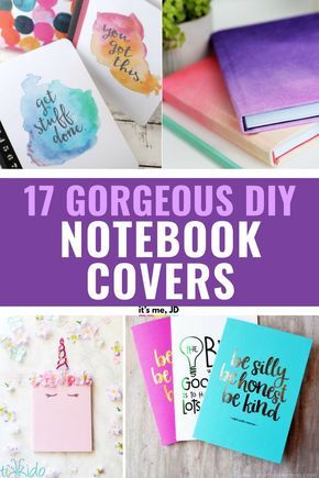 17 Gorgeous DIY Notebook Covers for School #backtoschool #diynotebook #diynotebookcover Diy Notebook Cover For School, Diy Notebook Cover, Embroidered Paper, Diy Stationary, Art And Craft Ideas, Notebook Cover Design, Diy School Supplies, Crafts Cards, Diy Notebook