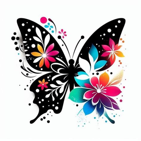 Flower Templates Printable Free, Painted Canvas Bags, Flower Templates Printable, Optical Illusion Drawing, Beautiful Butterfly Pictures, Illusion Drawings, Idee Cricut, Butterfly Art Painting, Happy Birthday Frame