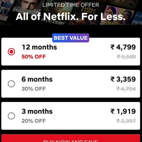 India: Netflix annual subscription at half price Cell Phone Contract, Netflix App, Netflix Subscription, Consumer Behaviour, New Price, Half Price, Egg, Mac, India