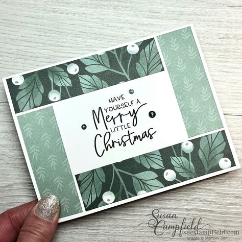 Using Christmas Cards For Crafts, Christmas Cards With Scrapbook Paper, Stamping Christmas Card Ideas, Christmas Card Sets Handmade, Christmas Cards Patterned Paper, Christmas Card Scrapbooking Ideas, Scrapbook Paper Christmas Cards, Christmas Cards 2024 Diy, Christmas Cards Paper Crafts